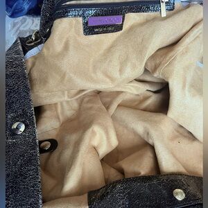 Jimmy Choo XL black leather hobo bag. Be-loved